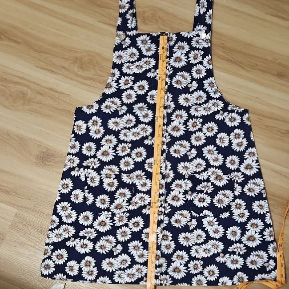 A. Byer Navy and White Floral Dress - Picture 3 of 5